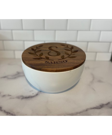 Personalized Serving Bowl w/ Lid