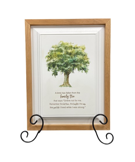 Family Tree Memorial Plaque