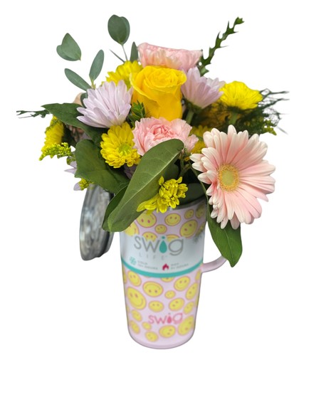 Smiley Face Swig Arrangement