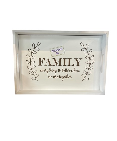 Personalized Wood Serving Tray