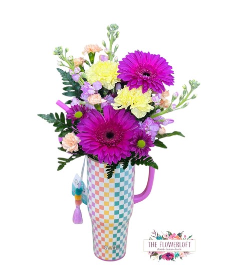 The FlowerLoft's Swig Mug Arrangement