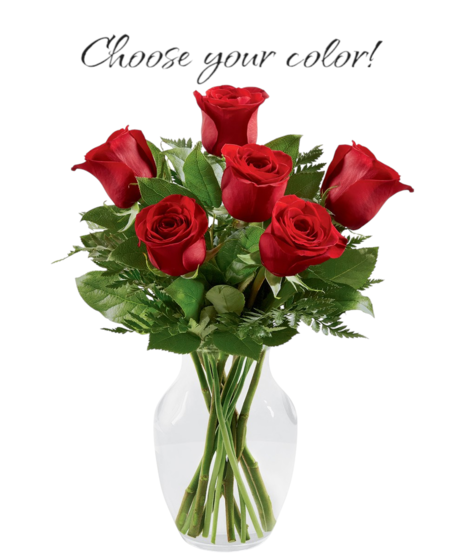 Simply Enchanting Rose Bouquet - Choose Your Color