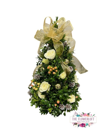 Adorned Boxwood Tree