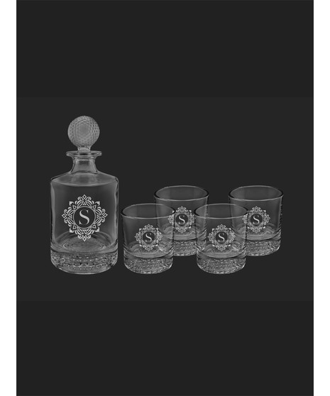 Personalized Glass Decanter Set